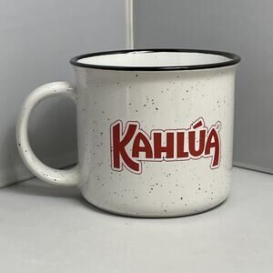 KAHLUA‎ Ceramic Coffee Stoneware Style Mug 16 Oz White Speckled